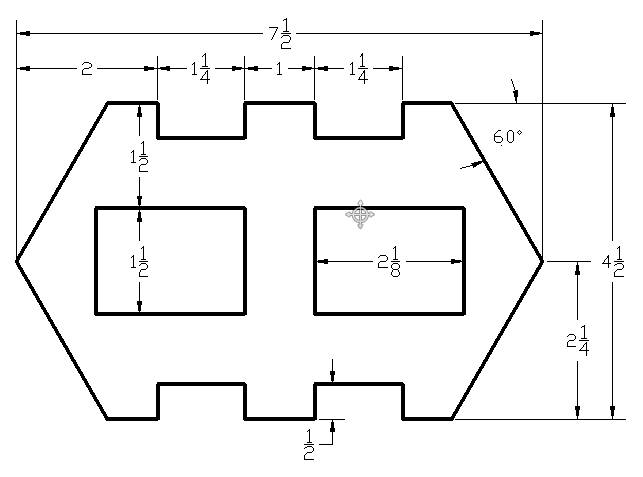 Solved for the following drawing draw it in Autocad with | Chegg.com